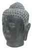 Product image 3 of the product “Buddha head, 48x48x75cm, cast stone, hollow, handcrafted & coloured 75 cm”